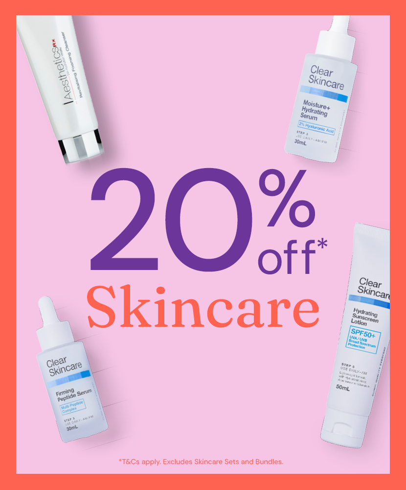 Skincare 20% off